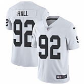Nike Men & Women & Youth Raiders 92 P. J. Hall White NFL Vapor Untouchable Limited Jersey,baseball caps,new era cap wholesale,wholesale hats